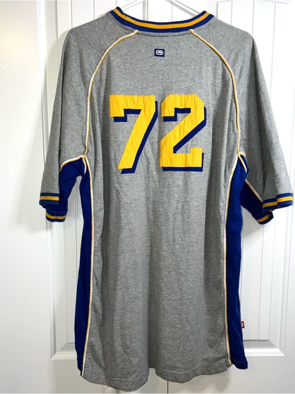 Vintage Y2K Ecko Unltd Men’s XXL Gray T-Shirt 72 Jersey Streetwear Skater Sport - Picture 2 of 10